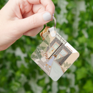 Architecture lover, Star House of Xavier Salas Key Ring