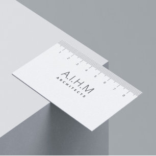 Architecture Master Planning Interior Design Ruler Business Card