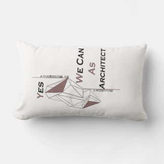 architecture, modern design, geometric art, black lumbar cushion