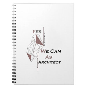 architecture, modern design, geometric art, black  notebook