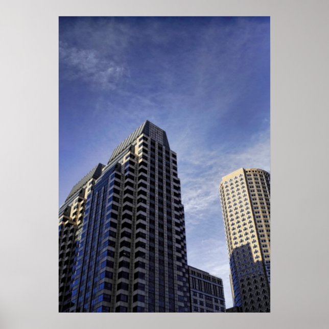 Architecture of downtown Boston Poster (Front)