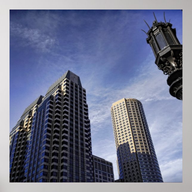 Architecture of downtown Boston Poster (Front)