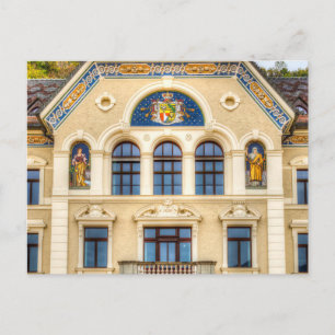 Architecture of Liechtenstein Postcard