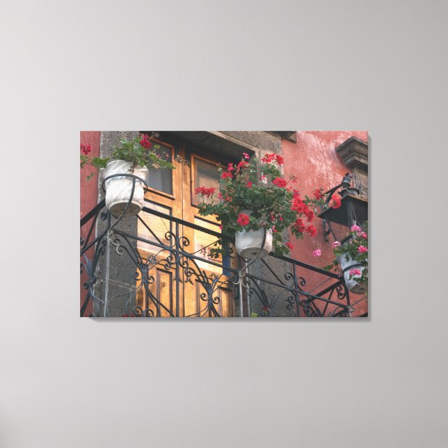 Architecture on the streets of San Miguel de Canvas Print (Front)