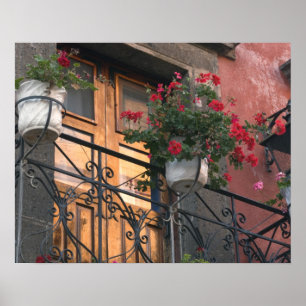 Architecture on the streets of San Miguel de Poster