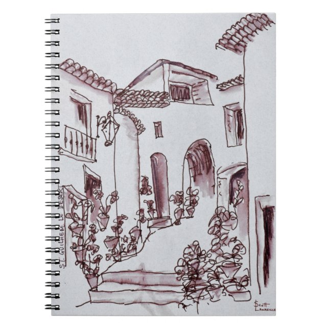 Architecture | Saint-Guilhem-Le-Desert, France Spiral Notebook (Front)