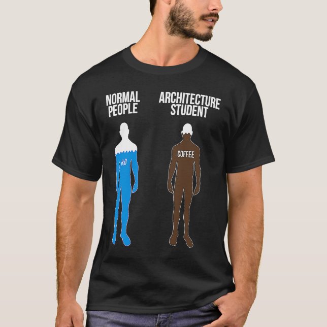 Architecture Student Coffee Future Architect In Pr T-Shirt (Front)