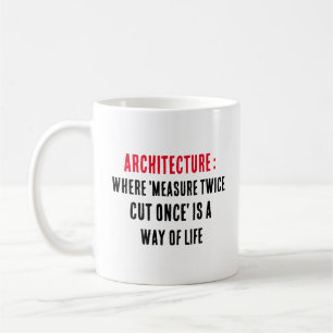 Architecture: Where 'measure twice, cut once' is Coffee Mug
