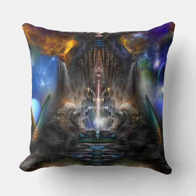 Archive Portal Throw Pillow (Front)