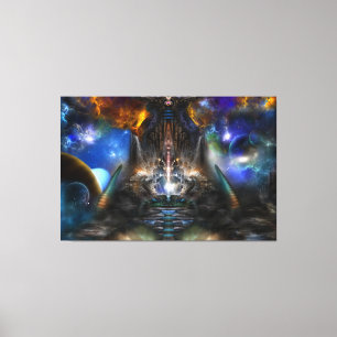 Archive Portal Wrapped Canvas