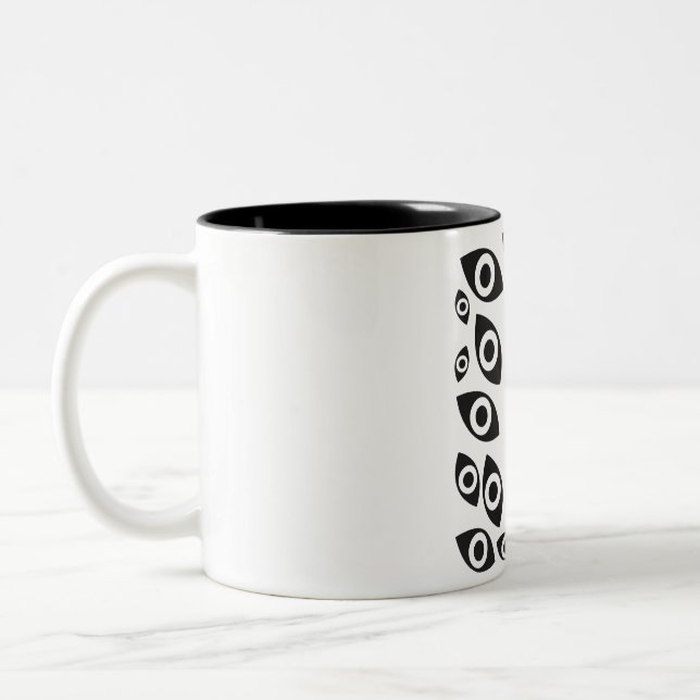 Archivist Eye Of The Void Pattern Two-Tone Coffee Mug (Left)