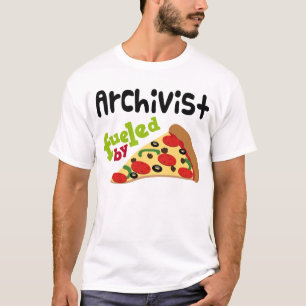 Archivist (Funny) Pizza T Shirt