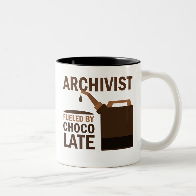Archivist Gift (Funny) Two-Tone Coffee Mug (Right)