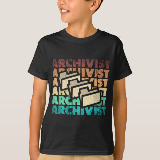 Archivist Library Technician Archivist Silhouette T-Shirt