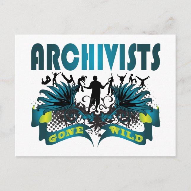 Archivists Gone Wild Postcard (Front)