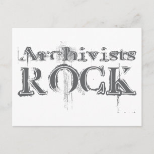 Archivists Rock Postcard