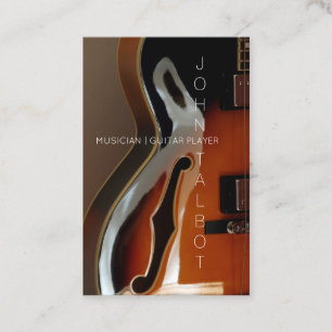 Archtop Guitar Player Custom V Business Card