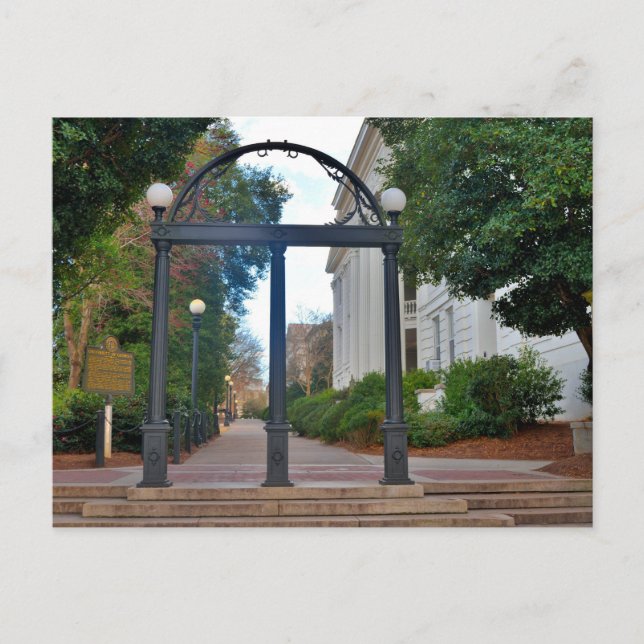 Archway entrance at college postcard (Front)