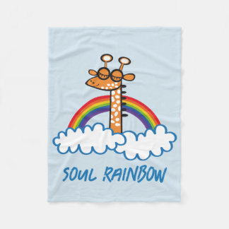 Arco iris del alma fleece blanket