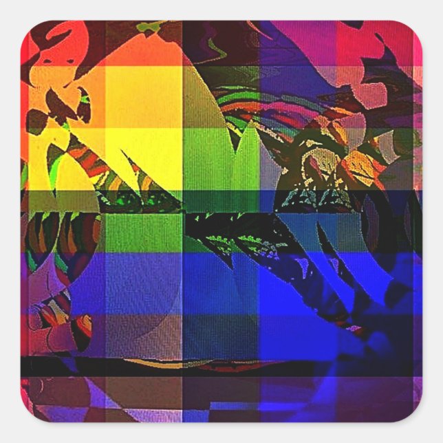 Arcobaleno 140 square sticker (Front)