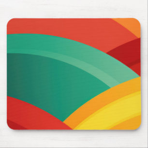 Arcs in vibrant colours mouse pad