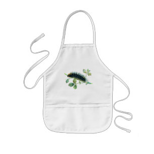 Arctia caja caterpillar kids apron