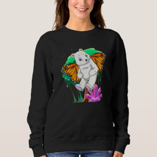 Arctic Animal Insect Zoo Animal Butterfly Polar B Sweatshirt