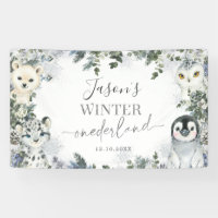 Arctic Animal Winter Onederland 1st Birthday Large