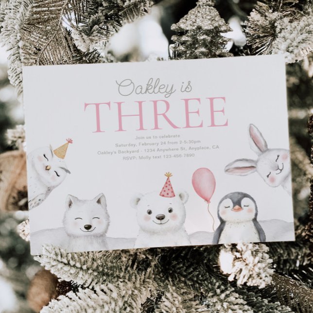 Arctic Animals Birthday Invitation (Creator Uploaded)