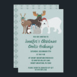 Arctic Animals in Winter Hats Christmas Party Invitation<br><div class="desc">These custom invitations are perfect for holiday parties and other winter events. They feature painted illustrations of cute Arctic animals wearing knit winter hats. There's a polar bear, a moose, a reindeer, a puffin, and and Arctic fox. All the text on these invites is ready to be customised with your...</div>