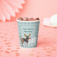 Arctic Animals in Winter Hats Christmas Party