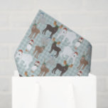 Arctic Animals in Winter Hats Christmas Tissue Paper<br><div class="desc">This patterned tissue paper is perfect for Christmas gifts and features painted illustrations of different Arctic animals wearing knit winter hats. There's illustrations of polar bears,  reindeer,  moose,  puffins and Arctic foxes.</div>