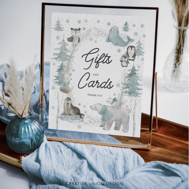Arctic Animals Winter Baby Shower Gifts and Cards (Creator Uploaded)
