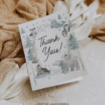 Arctic Animals Winter Baby Shower Thank You Cards<br><div class="desc">Arctic Animals Baby Shower Thank You Cards! Add your own baby shower photo and custom thank you message. Planning a baby shower can be a delightful experience, and by choosing Creative Union Designs' Arctic Animals theme can simplify the party planning process while adding a charming touch. The hand-painted arctic woodland...</div>