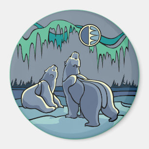 Arctic Art Fridge Magnet Polar Bear Art Gifts