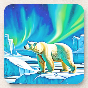 Arctic Bear Northern Lights Coaster