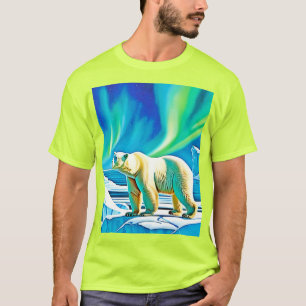 Arctic Bear Northern Lights T-Shirt