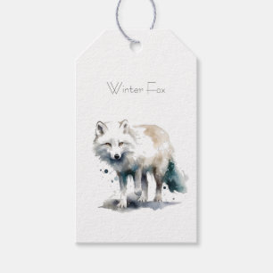 Arctic Beauty: Winter Fox custom Gift Tags