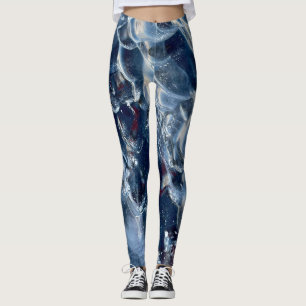 Arctic Black Ice Greenland Ice Cap Ice Sheet Leggings