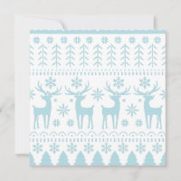 Arctic Blue Folk Art Winter Theme