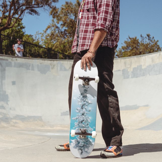 Arctic blue Holiday tree  Skateboard (Outdoor 2)