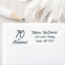 Arctic Blue Seventy and Fabulous 70th Birthday