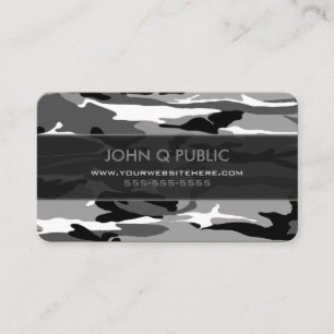 Arctic Camo Pattern Business Card
