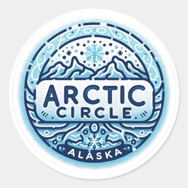 Arctic Circle Classic Round Sticker (Front)