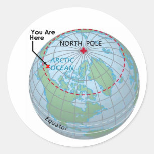 Arctic Circle Classic Round Sticker
