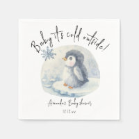 Arctic cute Penguin - baby it's cold outside