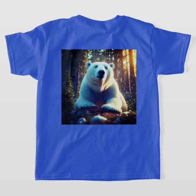 Arctic Explorer: T Shirt with Polar Bear  (Laydown Back)