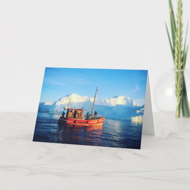 arctic fishing greeting card (Front)