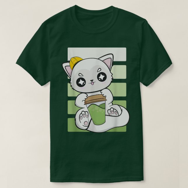 Arctic Fo Drinks Boba Tea And Mochi For Constructi T-Shirt (Design Front)