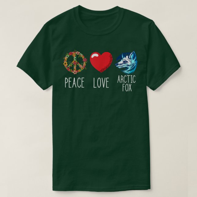 Arctic Fo Landscape Love Peace Fo Heart Peace 153  T-Shirt (Design Front)